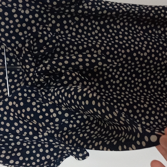 Costa Blanca Collection polkadot bow s/sleeve blouse - Picture 2 of 6